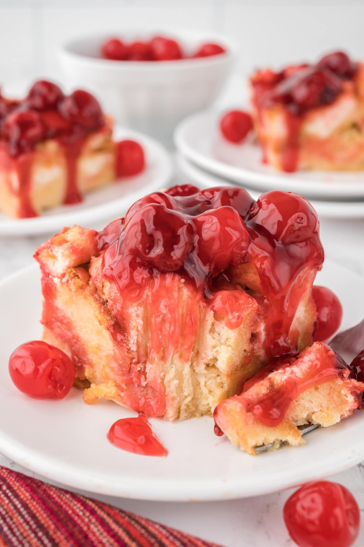 Cherry Bread Pudding
