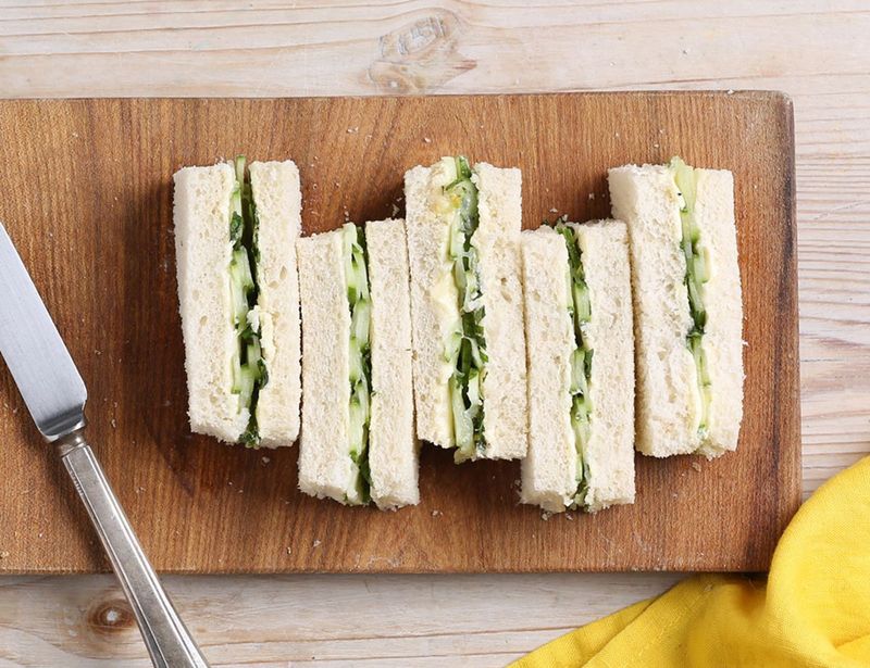Cucumber Mint Sandwiches