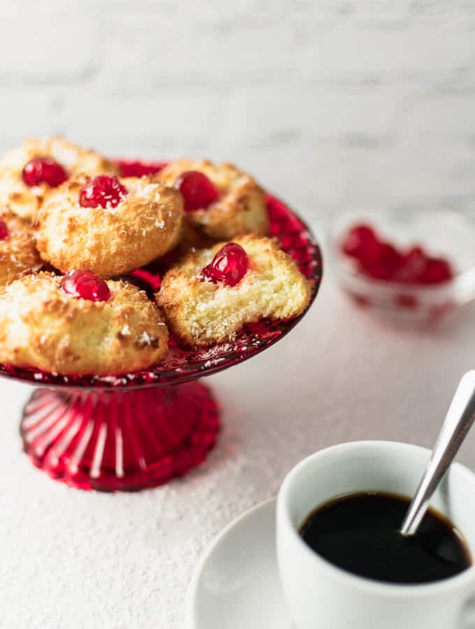 Cherry Coconut Macaroons