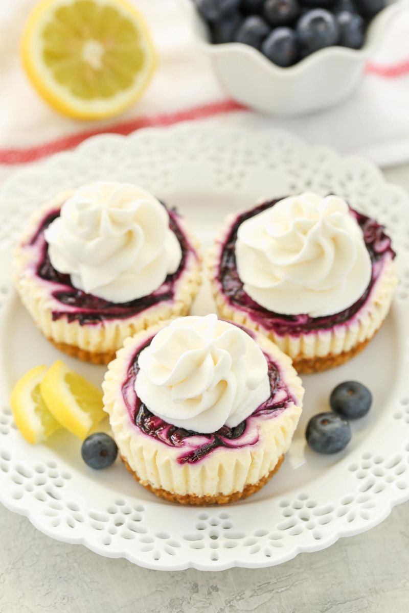 Lemon Blueberry Cheesecake Bites