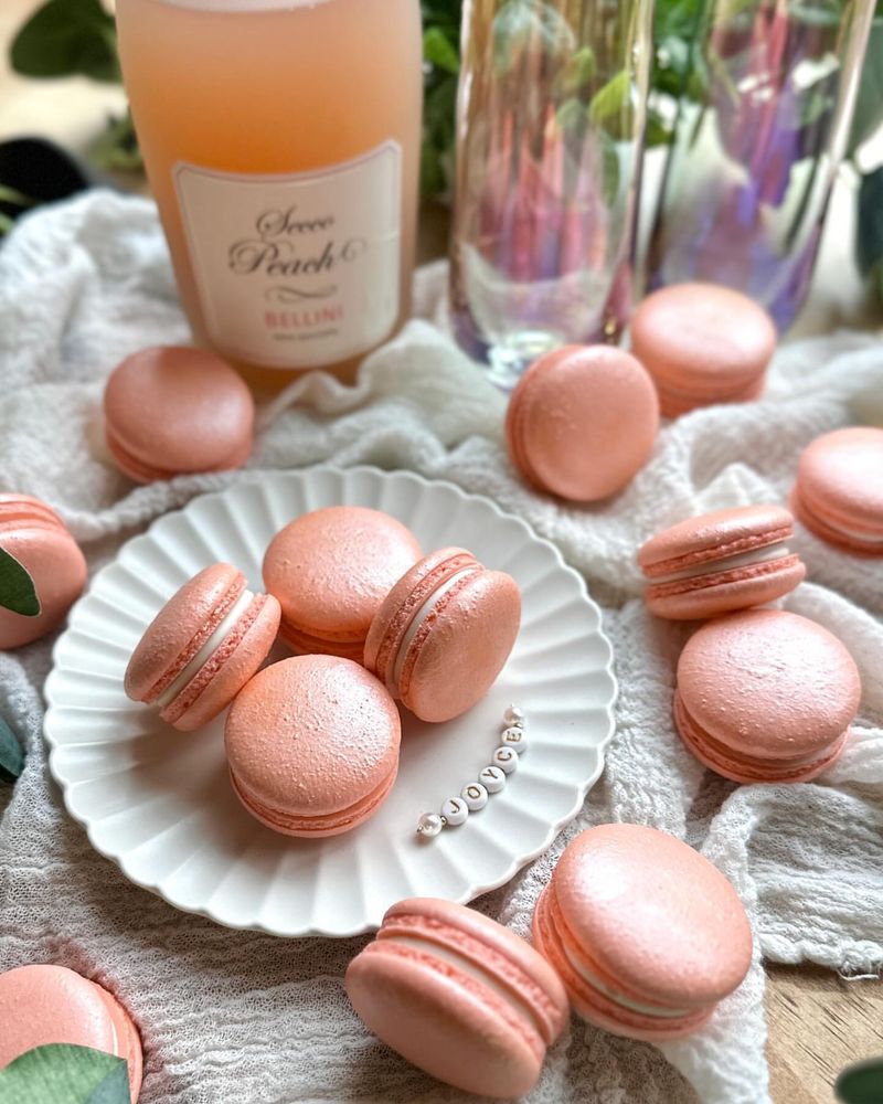 Peach Bellini Macaroon