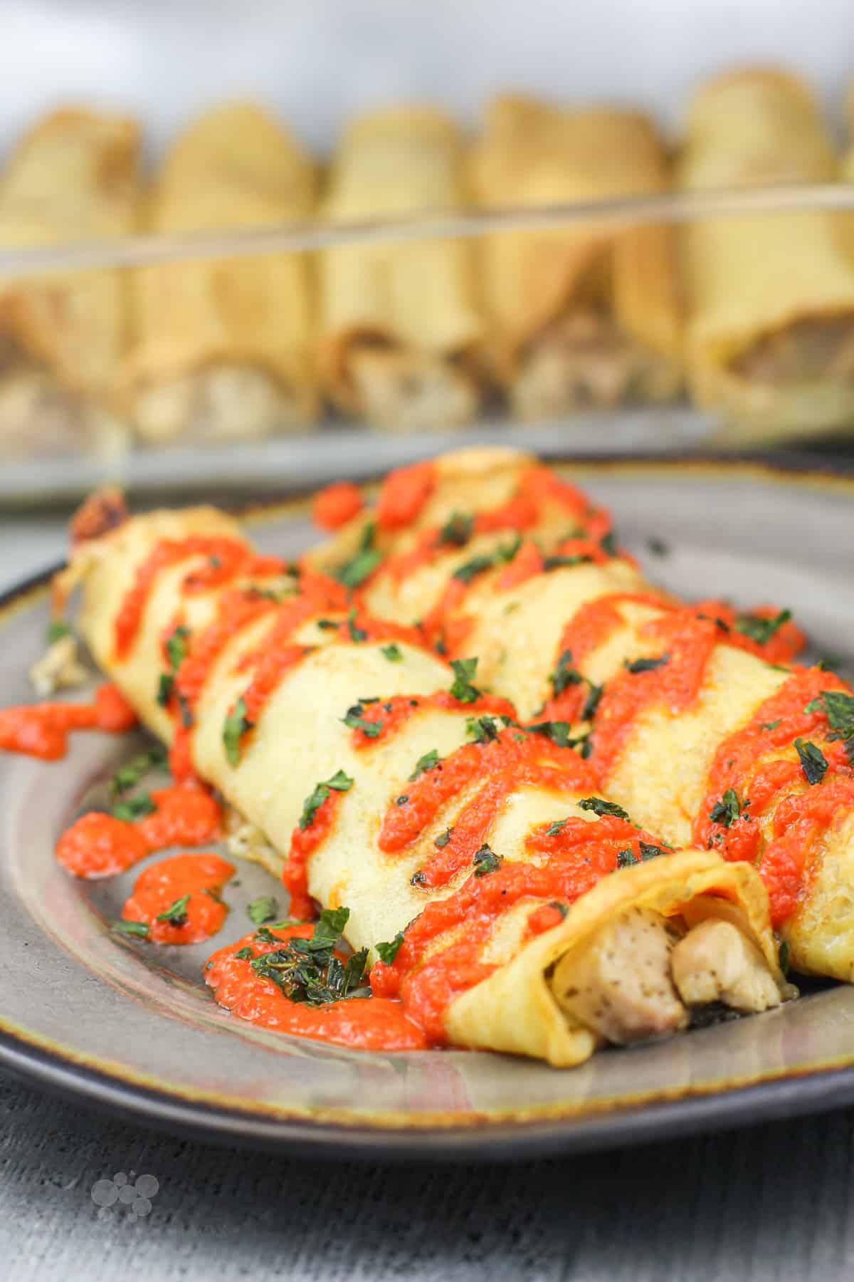 Chicken and Pesto Crepe