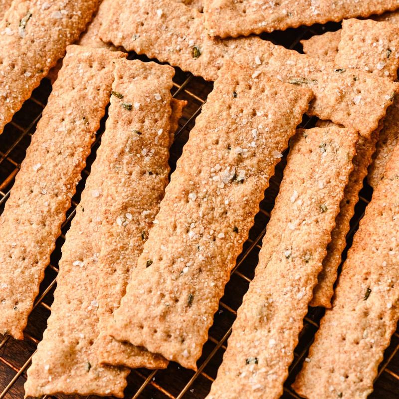 Rosemary Olive Oil Crackers