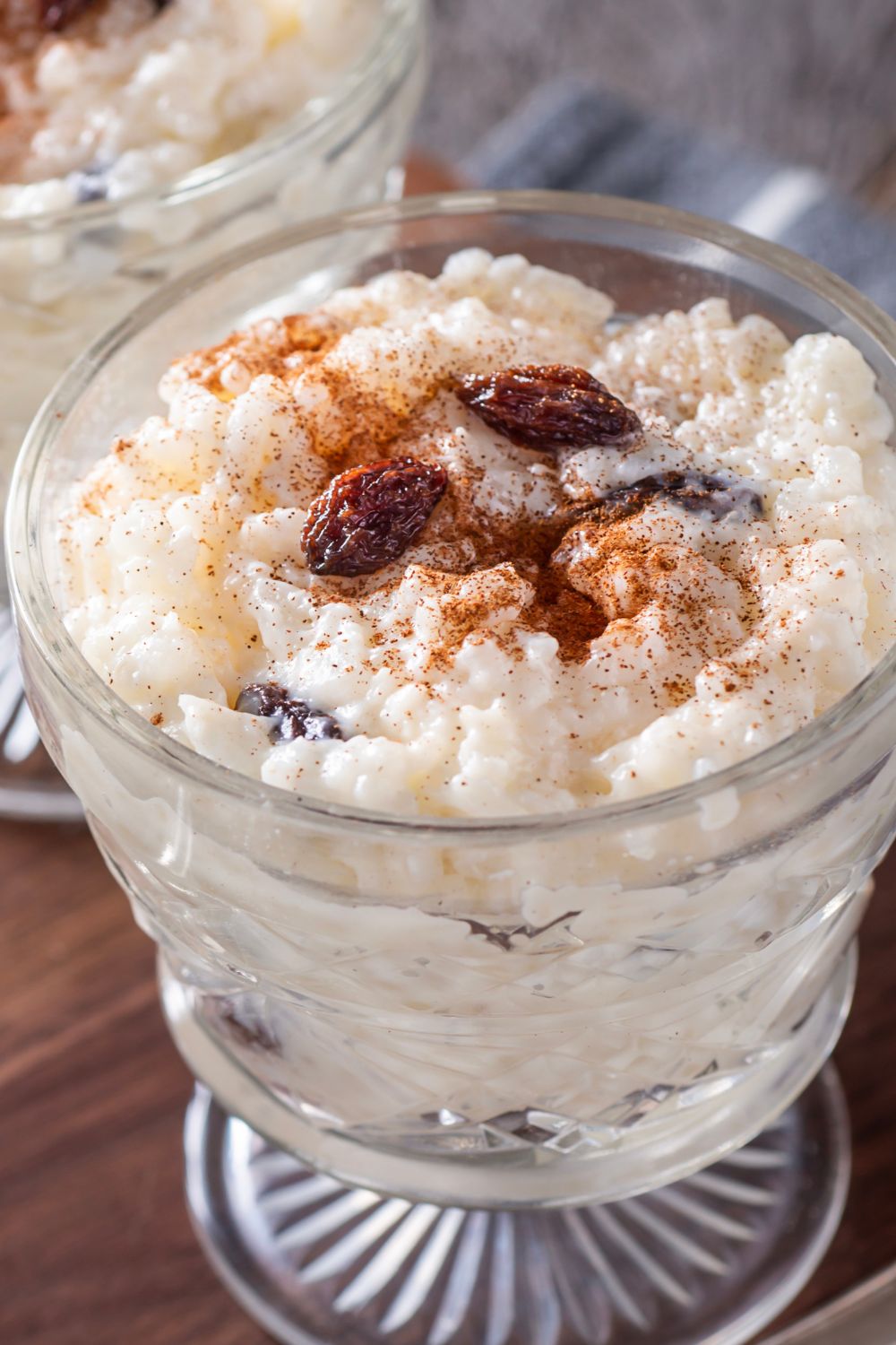 Rum and raisin rice pudding