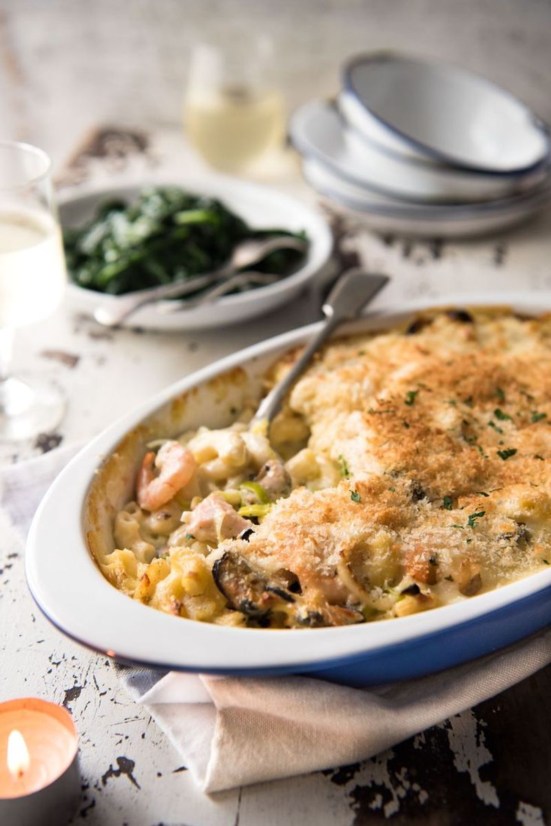 Seafood Marinara Pasta Bake