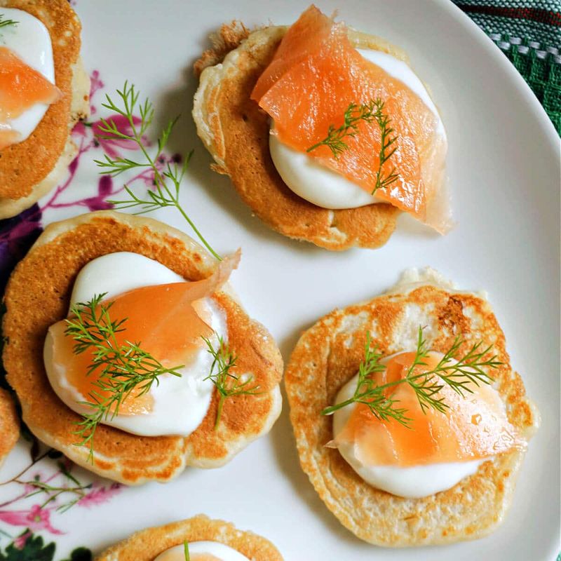 Smoked Salmon Blinis