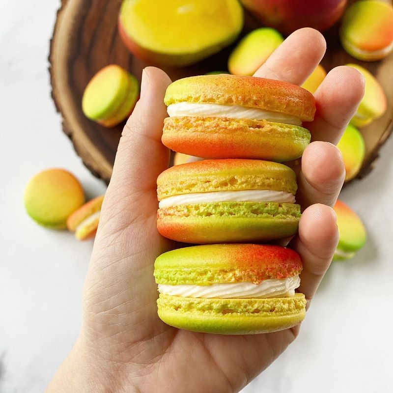 Tropical Mango Macaroon
