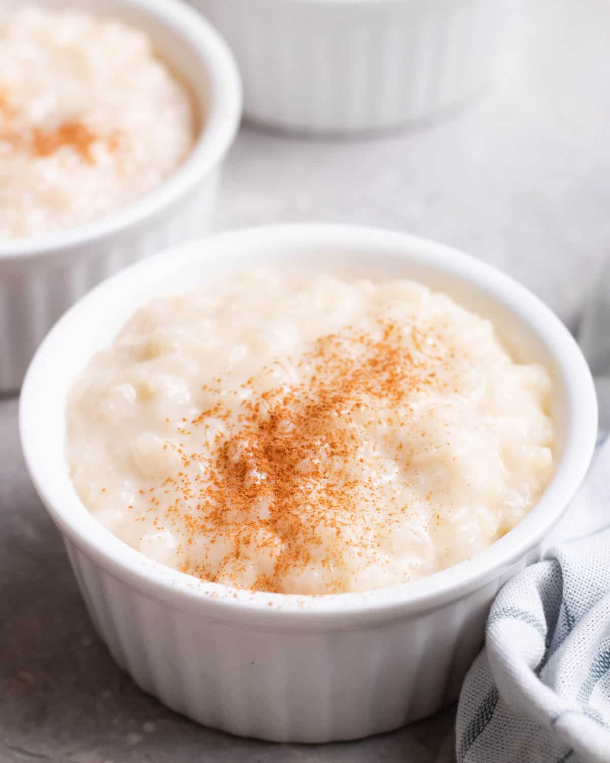 Almond milk rice pudding