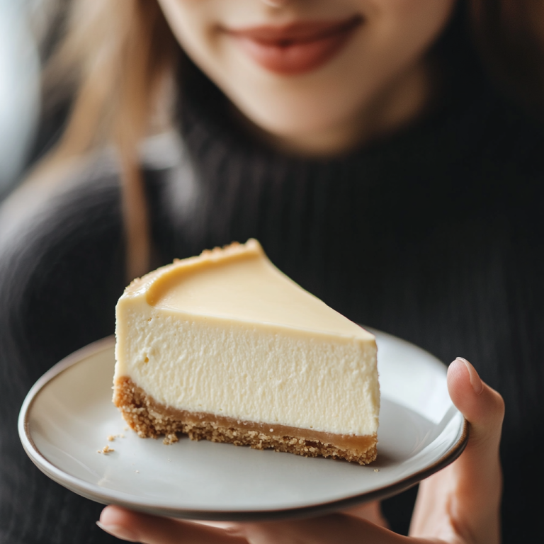 Classic New York-Style Cheesecake Recipe (Large portion)