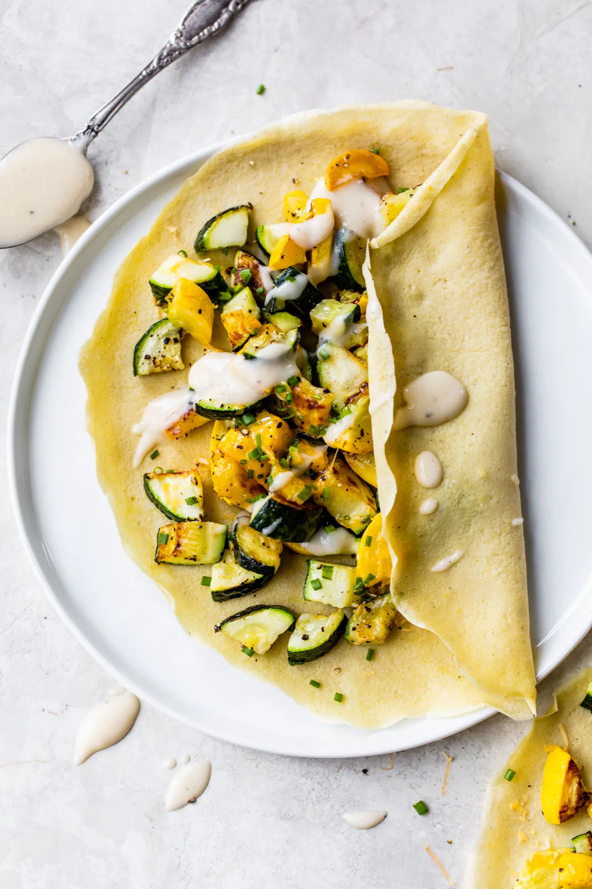 15 Delicious Savory Crepes For Breakfast, Lunch, And Dinner Mediterranean Veggie Crepe