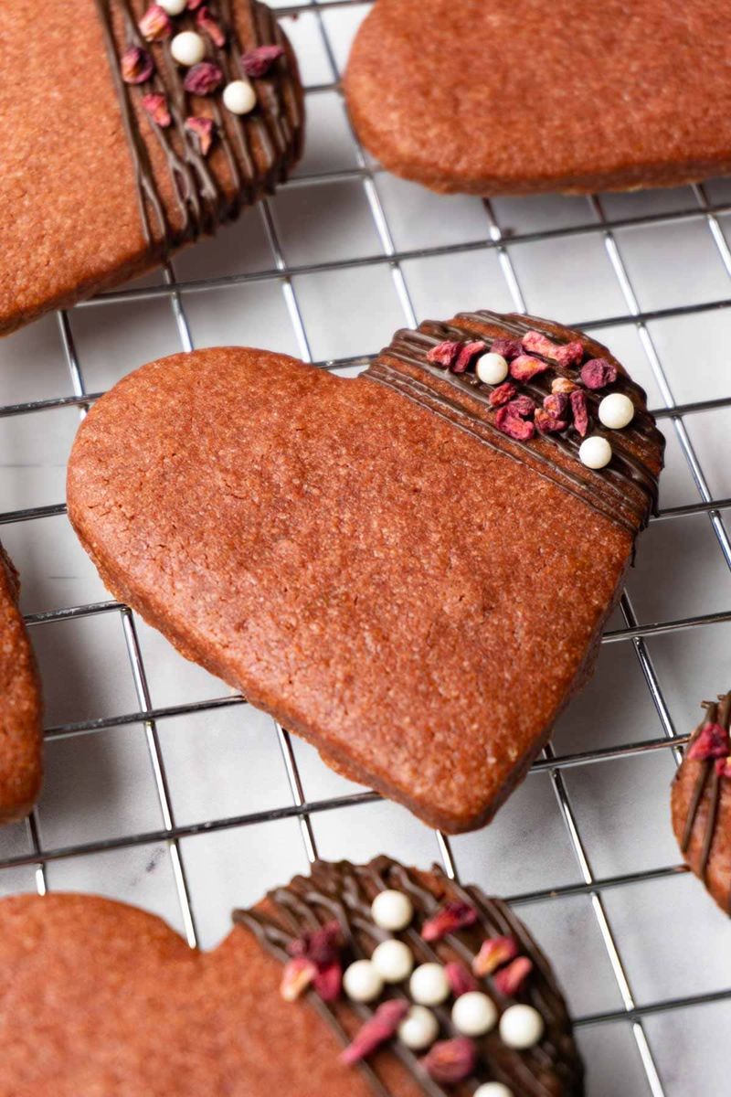 Chocolate Valentine Cookies
