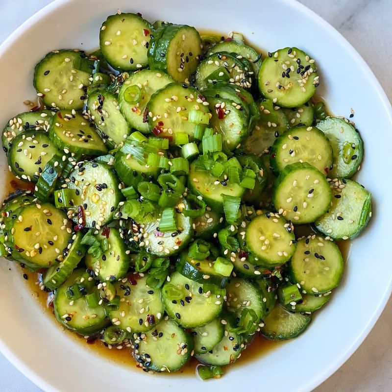 Cucumber Salad with Sesame Dressing