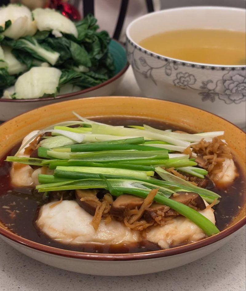Steamed Fish with Ginger and Scallions