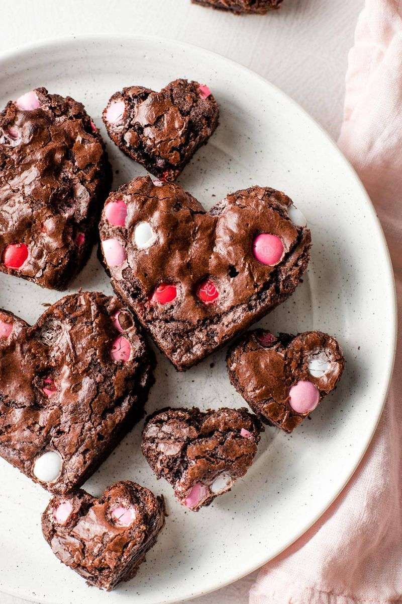 Valentine Heart Brownies