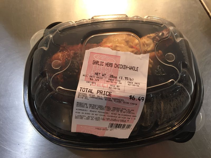 AVOID: Harris Teeter Rotisserie Chicken