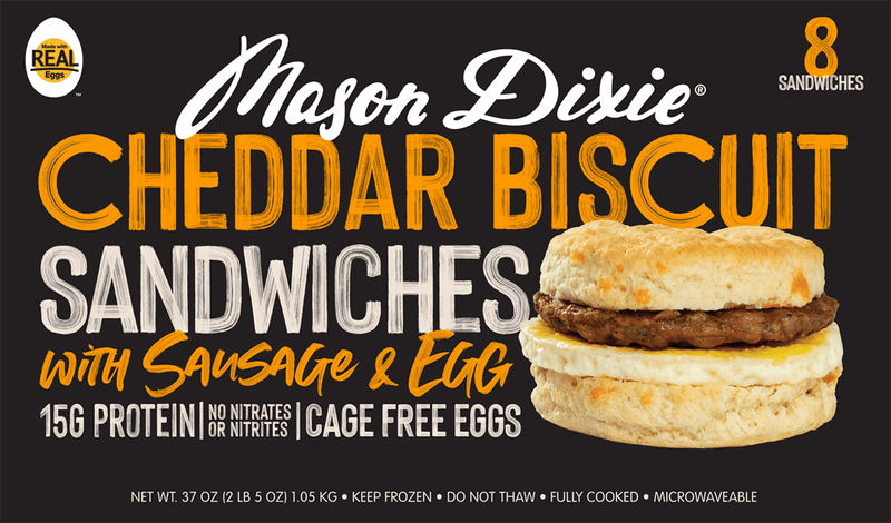 Mason Dixie Cheddar Breakfast Sandwich