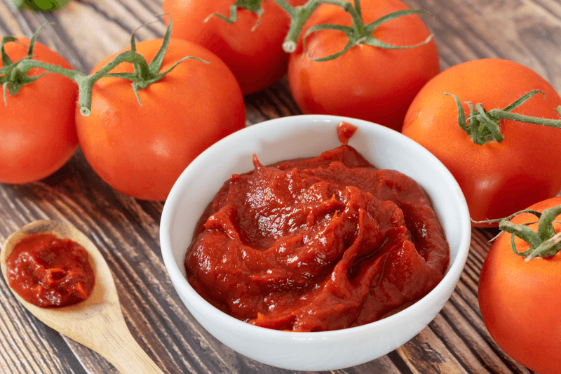 Swap tomato sauce for tomato paste