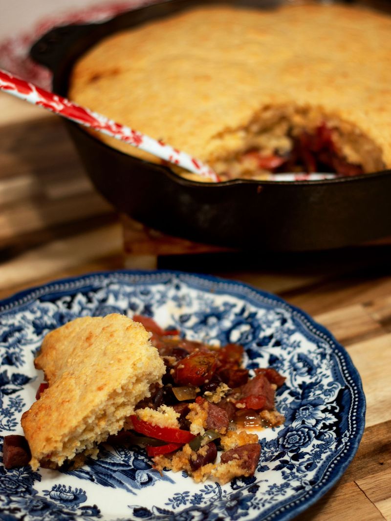 Stir in Cooked Sausage Crumbles