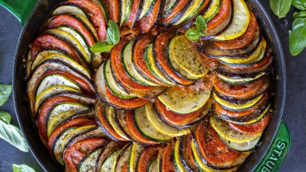A Colorful and Flavorful Vegetable Bake Inspired by French Cooking