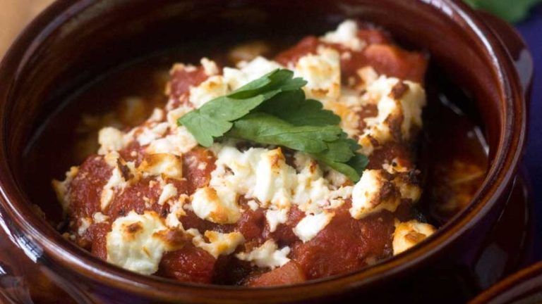 Baked Eggplant with Tomatoes, Olives & Feta – The Ultimate Mediterranean Dish