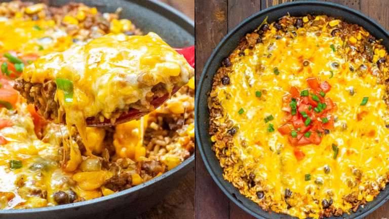 Beef and Rice Mexican Casserole—A Hearty Fiesta in One Dish