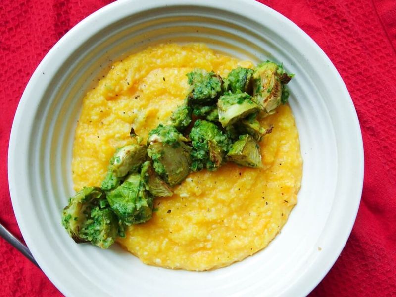 Breakfast Polenta Bowls with Chimichurri