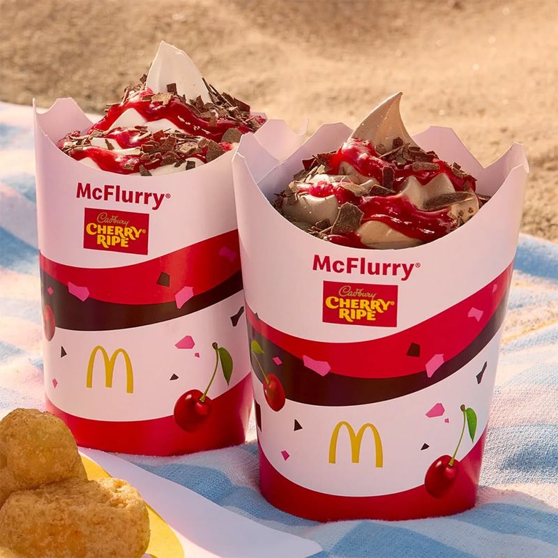 Cadbury Cherry Ripe McFlurry
