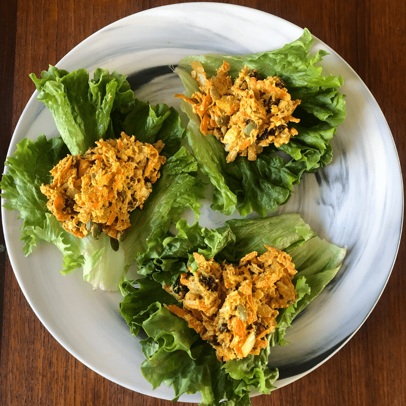 Canned Salmon + Leafy Greens