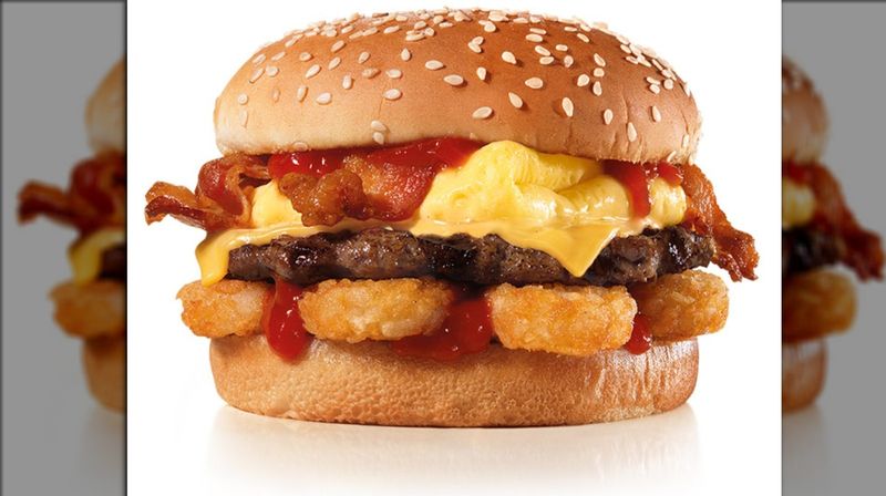 Carl's Jr. Breakfast Burger Marries Two Heavy Meals