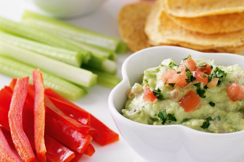 Carrot Sticks With Guacamole