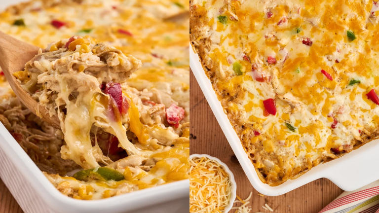 Cheesy Chicken Fajita Casserole—A Tex-Mex Classic Baked to Perfection