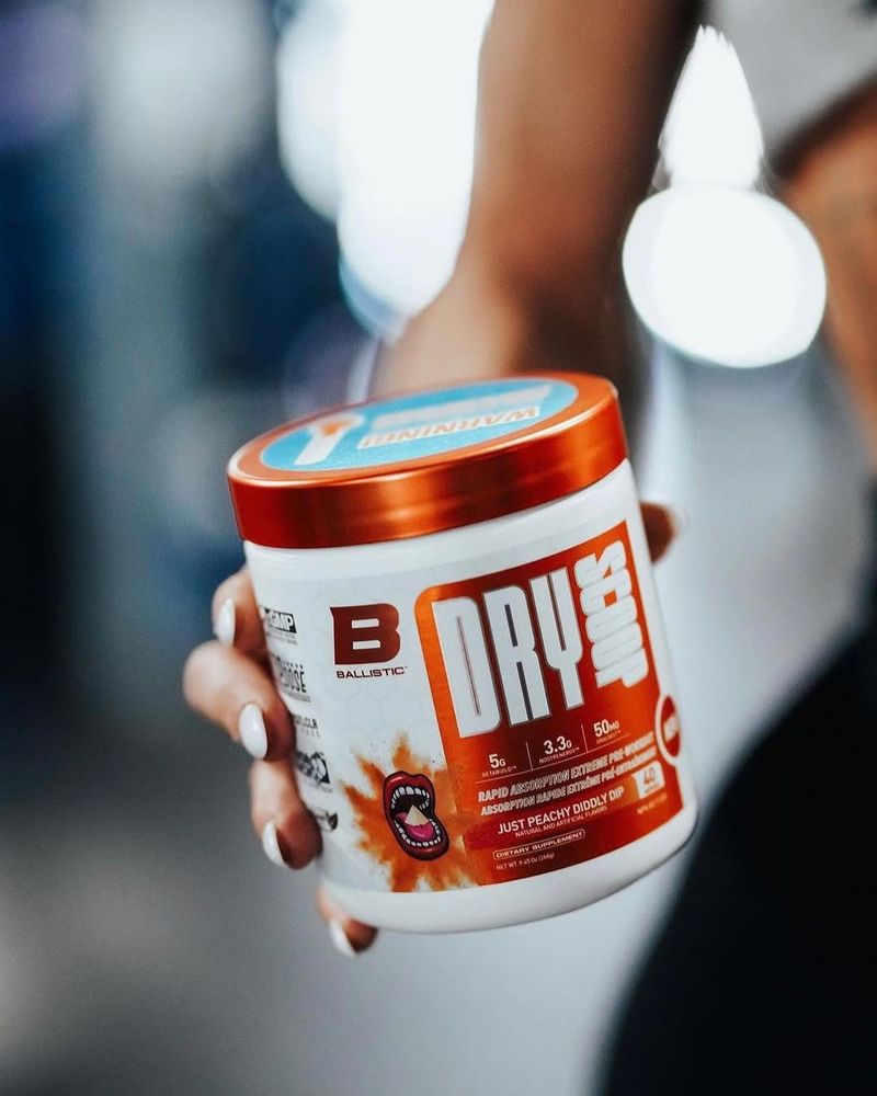 Dry Scooping Pre-Workout Powder