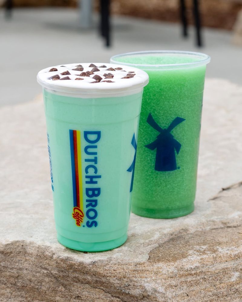 Dutch Bros' Lucky Mint Shake