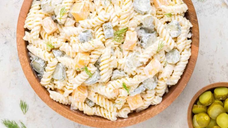 Elevate Any Meal with a Refreshing Dill Pickle Pasta Salad