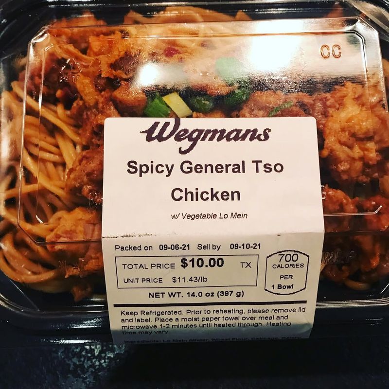 General Tso's Chicken with Lo Mein Noodles