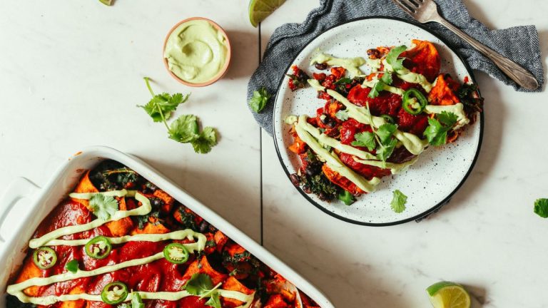Hearty Baked Sweet Potato Black Bean Enchiladas – Simple & Delicious