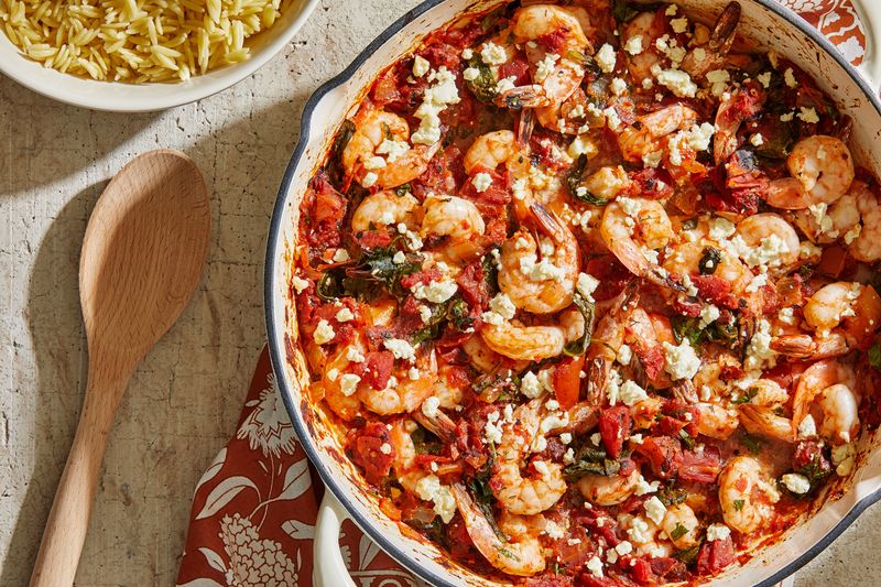 Greek Shrimp Skillet