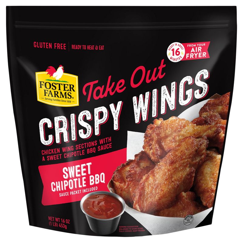 Foster Farms Sweet Chipotle Take Out Crispy Chicken Wings