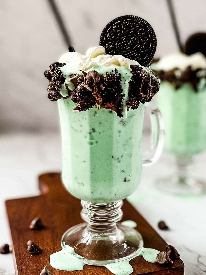 Mint Chocolate Chip Milkshake