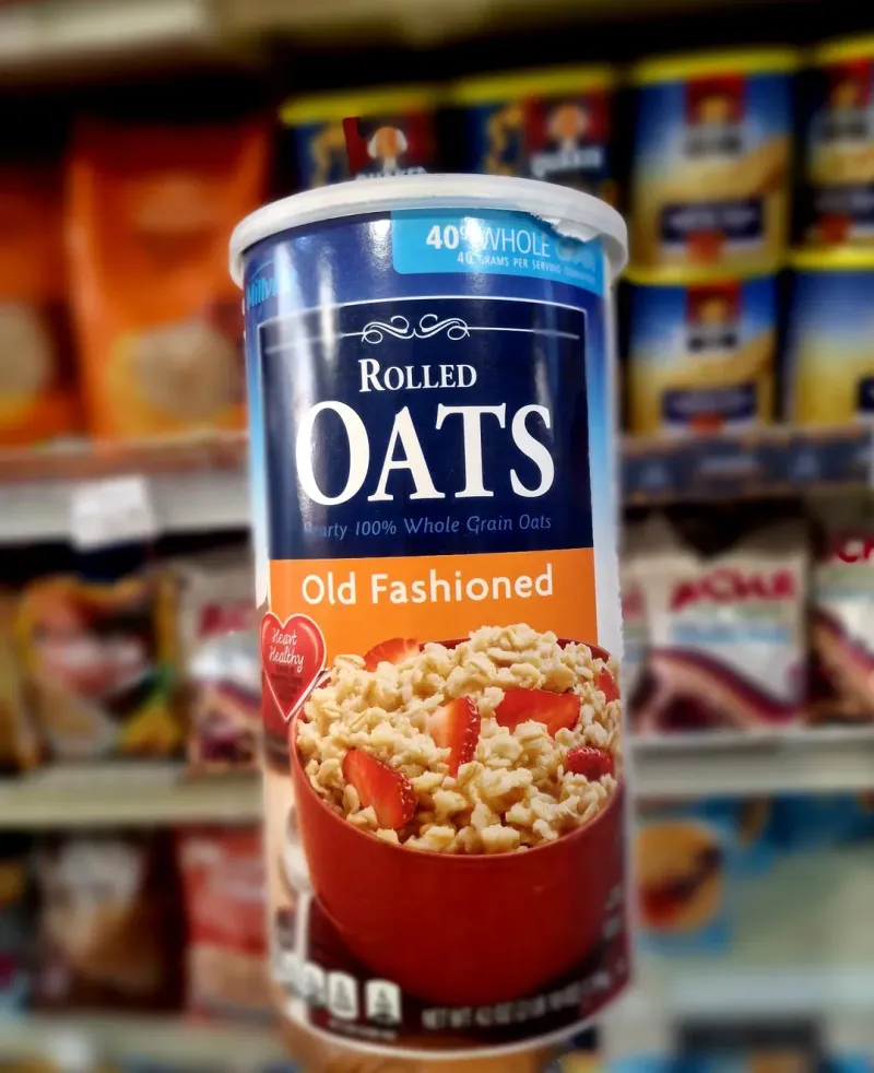 Oats (Old-Fashioned) – 1/3 Cup Dry + Water + Toppings