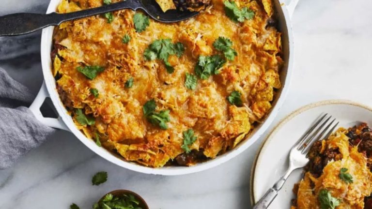 One-Pan Beefy Nacho Casserole That Brings the Fiesta to Your Table
