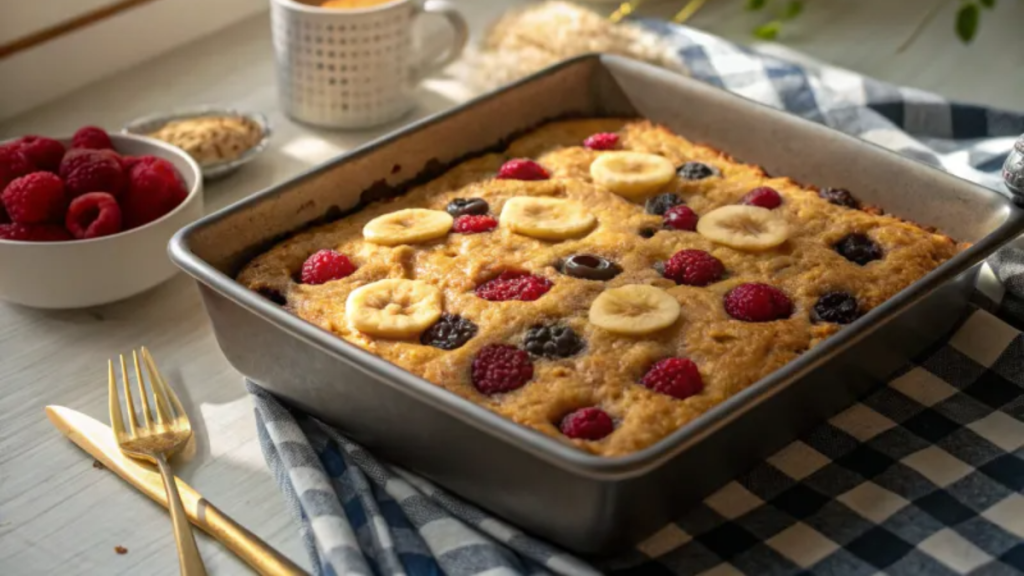 One-Pan Berry Oatmeal Bake Recipe: Meal Prep Made Easy