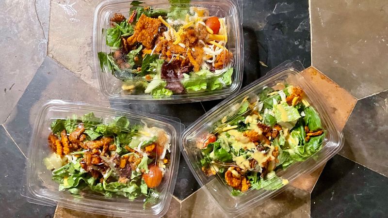 No-Go: Salads with Dressing Applied