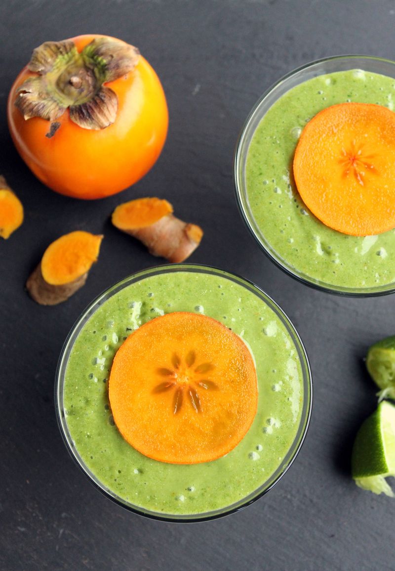 Persimmon Spinach Smoothie