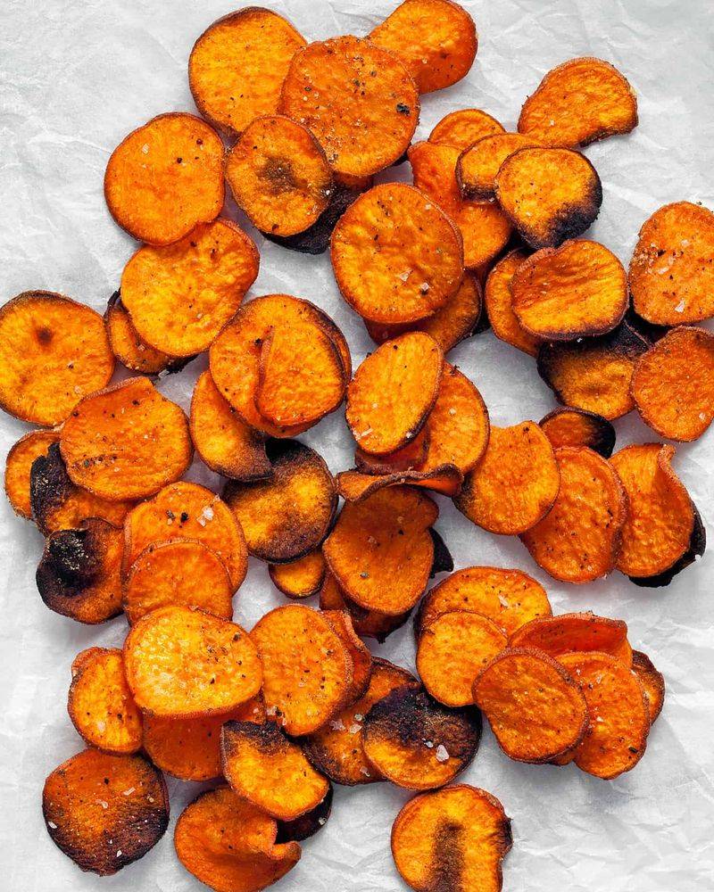 Potato Chips Vs. Baked Sweet Potato Chips
