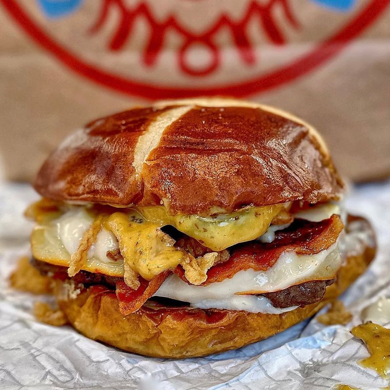 Pretzel Bacon Pub Cheeseburger (Wendy’s)