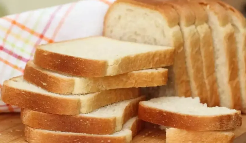 Processed white bread