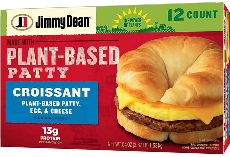 Jimmy Dean Plant-Based Patty, Egg & Cheese Croissant Sandwich