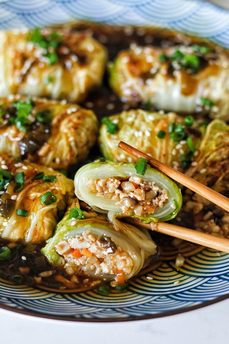 Quinoa Stuffed Cabbage Rolls