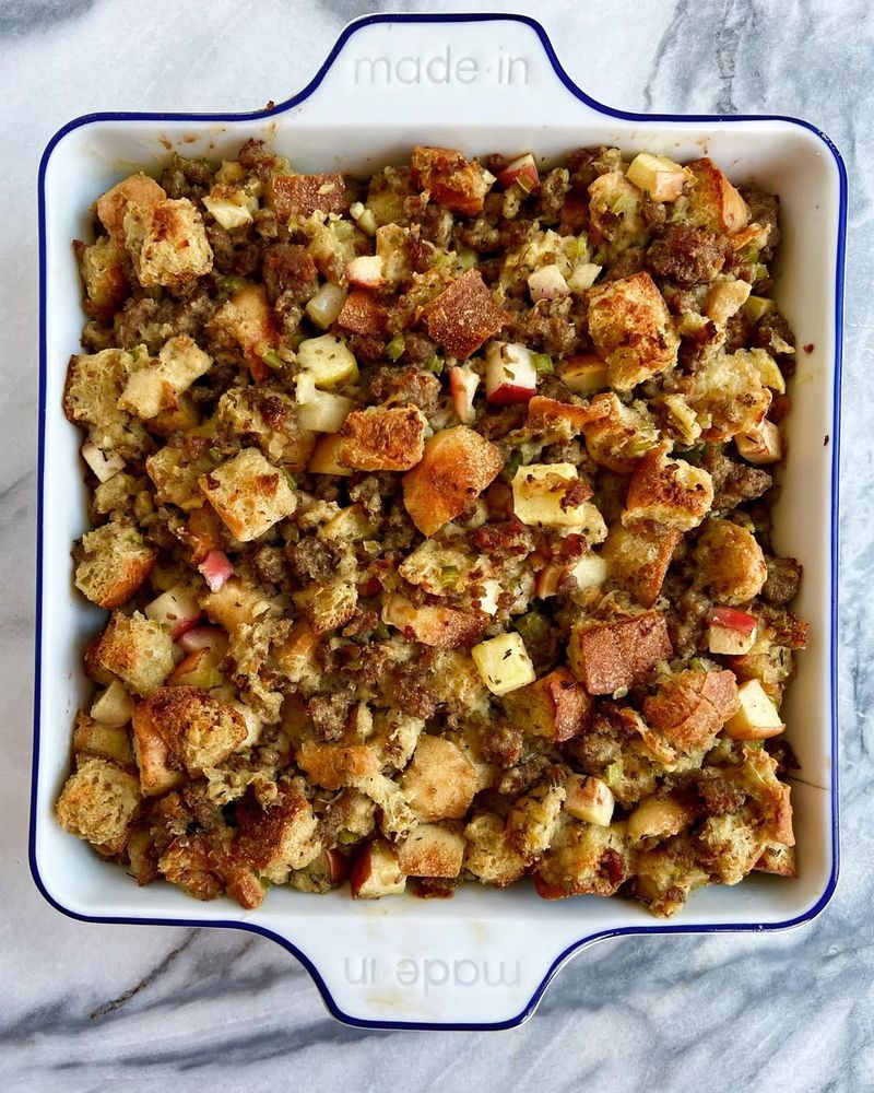 Sausage & Apple Cornbread Bake